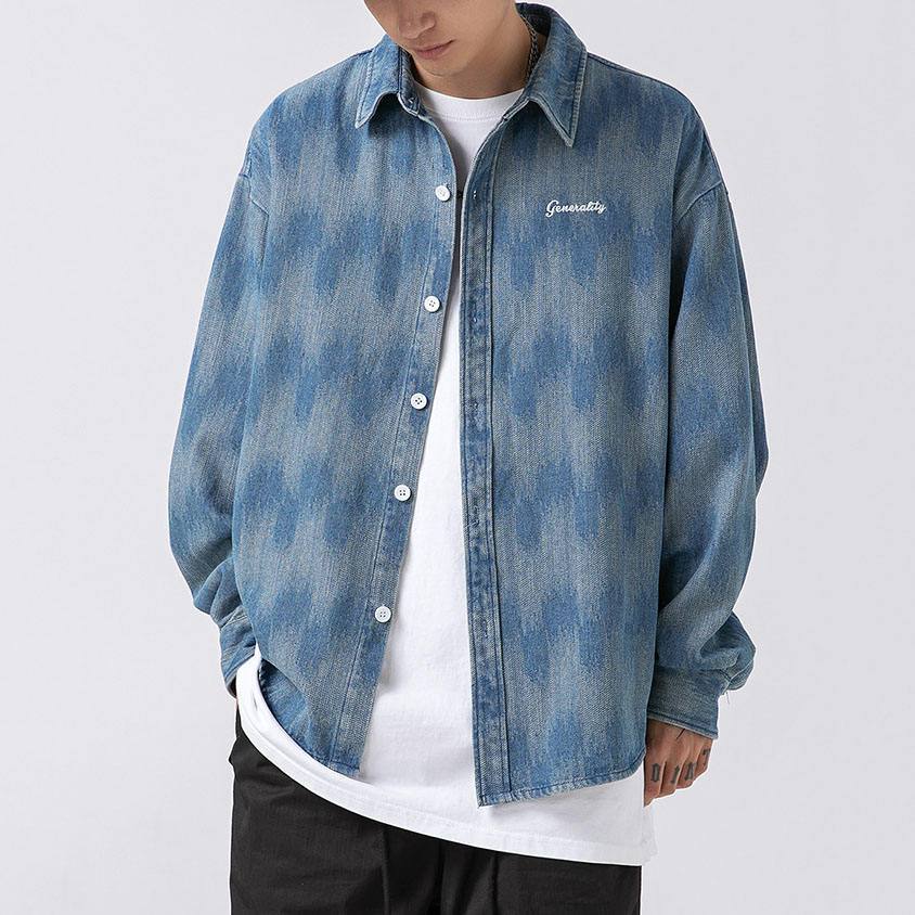 SellerSupply Men's Clothing Jeans And Shirts Fashion Casual Large Size High Quality Embroidered Full Shirts For Man - Buy Product on