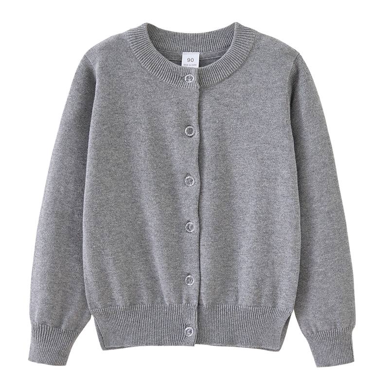 SellerSupply Girls School Uniform Cardigan Soft Knitted Buttonedpolyester Cotton Sweater With Pattern Decoration For Spring Winter Autumn - Buy Product on
