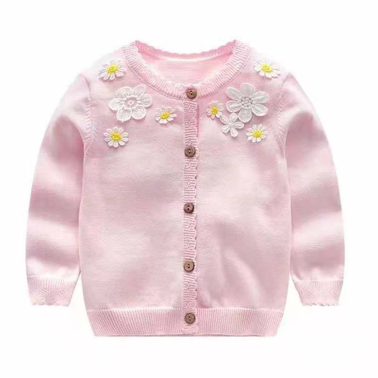 SellerSupply In Stock High Quality Designer Girls Floral Cardigan Sweater Children Winter Coats - Buy Product on